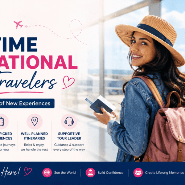 First time international women travelers