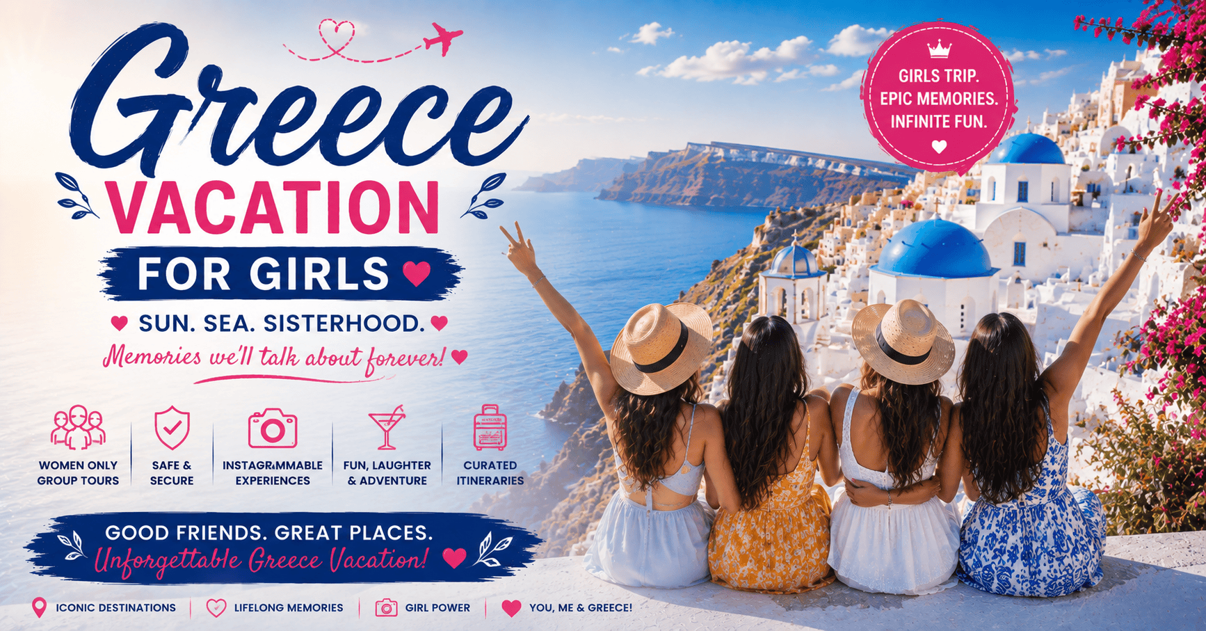 Greece vacation for girls Greece vacation for girls