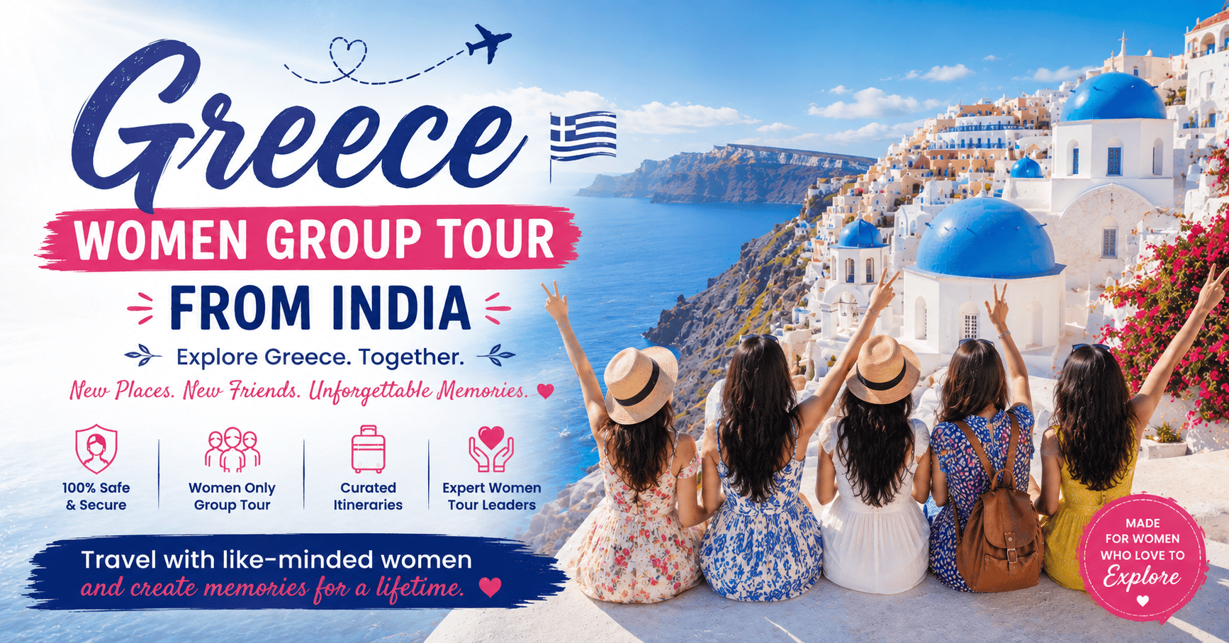 Greece women group tour from India